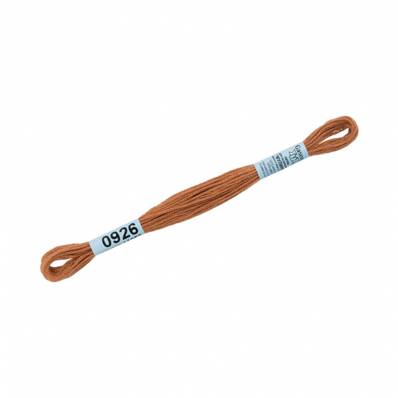 Нитки для вышивания Gamma мулине (0820-3070) 100% хлопок 24 x 8 м цв.0926 св.коричневый