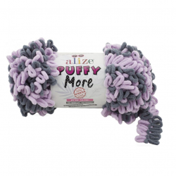 Пряжа для вязания Ализе Puffy More (100% микрополиэстер) 2х150г/11,5м цв.6285