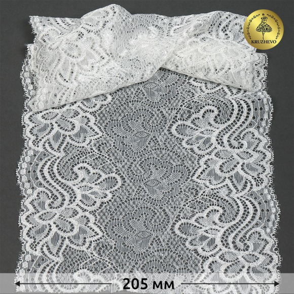 Кружево-стрейч KRUZHEVO арт.TBY.L3689 шир.205мм (под заказ)