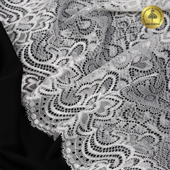 Кружево-стрейч KRUZHEVO арт.TBY.L3689 шир.205мм (под заказ)