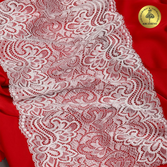 Кружево-стрейч KRUZHEVO арт.TBY.L3689 шир.205мм (под заказ)