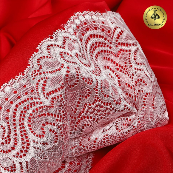 Кружево-стрейч KRUZHEVO арт.TBY.L3689 шир.205мм (под заказ)