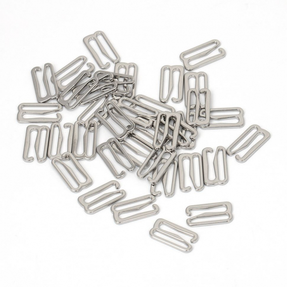 Крючок для купальника металл TBY-915.SW 15мм, цв.никель, уп.1000шт Крючок для купальника металл TBY-915.SW 15мм, цв.никель, уп.1000шт