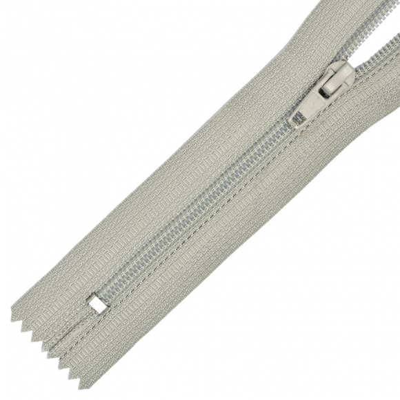 Молния MaxZipper брючная №4 замок автомат, 20см н/р цв.F313 серый уп.100шт