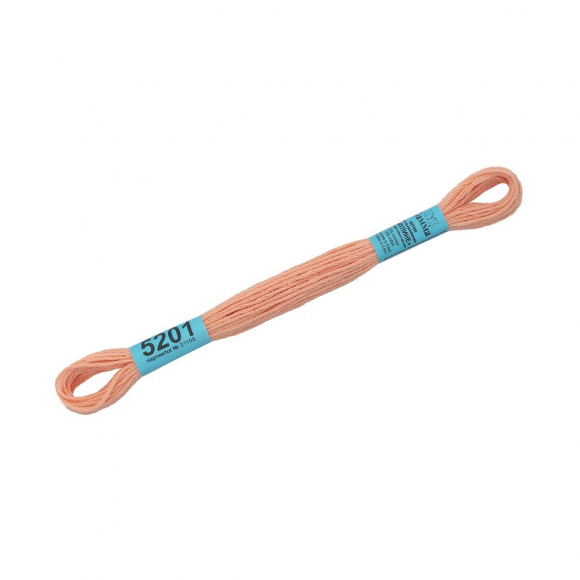 Нитки для вышивания Gamma мулине (3173-6115) 100% хлопок 24 x 8 м цв.5201 бежевый