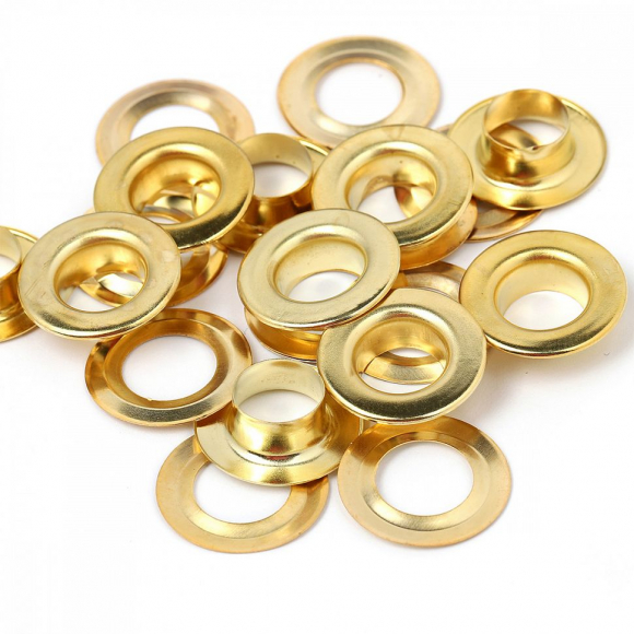 Люверсы сталь New Star №28 (? 13мм, h 7,8мм) цв.золото уп.50шт