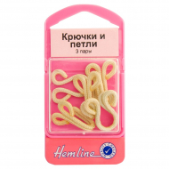 9003_Крючки и петли, бежевые, 3 пары 9003_Крючки и петли, бежевые, 3 пары