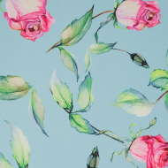 Ткань шелк Армани креп 90 г/м? 97% полиэстер, 3% лайкра шир.148 см арт.T.0028.3 цв.03 голубой рул.25м