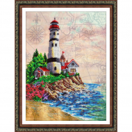 Набор для вышивания бисером ПАУТИНКА арт.Б-1497 Маяк 28х38 см Набор для вышивания бисером ПАУТИНКА арт.Б-1497 Маяк 28х38 см