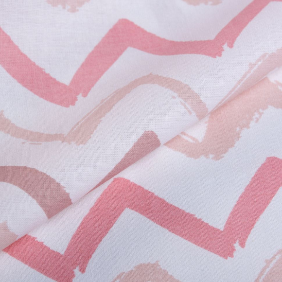 Ткань ранфорс Зиг-заг, арт.WH 3668-v20, 130г/м?,100% хлопок, шир.240см, цв.белый/пыльная роза, уп.3м Ткань ранфорс Зиг-заг, арт.WH 3668-v20, 130г/м?,100% хлопок, шир.240см, цв.белый/пыльная роза, уп.3м