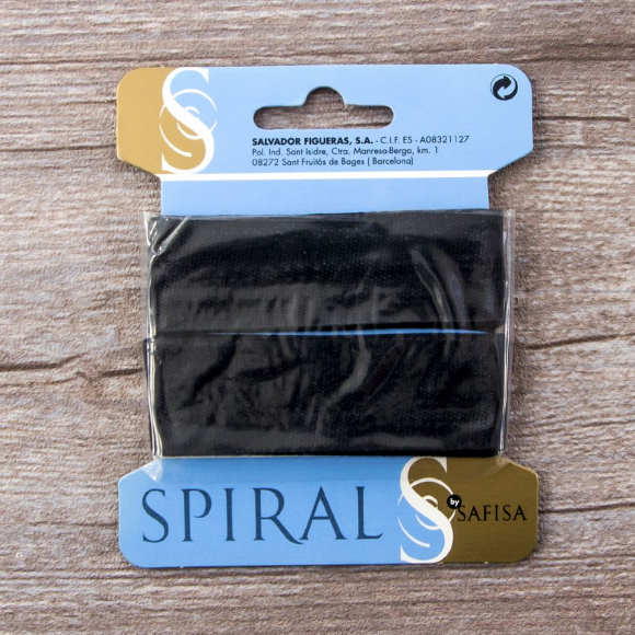 32155_Тесьма киперная хлопковая на блистере SAFISA, 25 мм, 2 м , цвет 01, черный