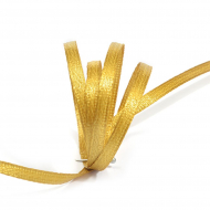 Лента атласная 3мм цв.3023 т.золотой IDEAL уп.100 м