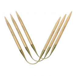 136695_Спицы чулочные, гибкие, бамбук, addiCraSyTrio BAMBOO LONG №5, 30 см