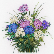 Набор для вышивания PANNA Живая картина арт. JK-2011 Букетик флоксов 23,5х23,5 см