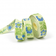 Лента отделочная жаккардовая арт.TBY.ЛЖ.MH-23 шир.15 мм уп.5,48 м цв.мят