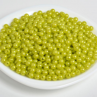 Бусины MAGIC 4 HOBBY круглые перламутр 4мм цв.017 салатовый уп.500г (15000шт)
