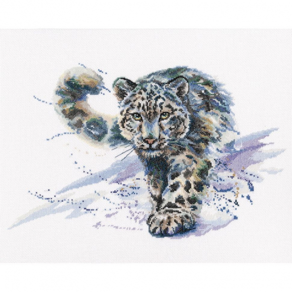 Набор для вышивания РТО арт.M677 Снежный Барс 36х23 см