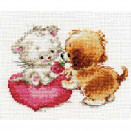 Набор для вышивания АЛИСА арт.0-99 Ты мне нравишься 15х11 см Набор для вышивания АЛИСА арт.0-99 Ты мне нравишься 15х11 см