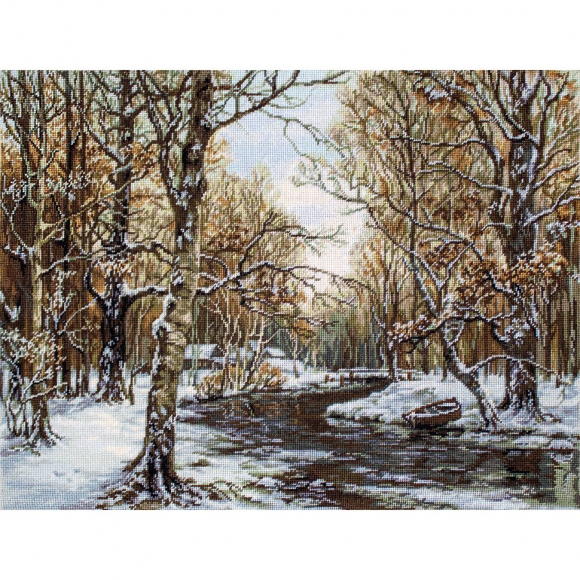 Набор для вышивания LUCA-S арт. G597 Первый снег 32х24 см