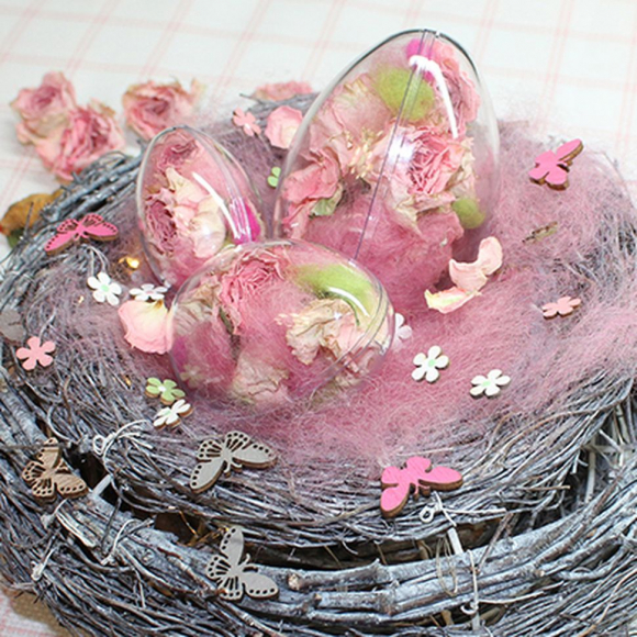 134627_Яйцо из прозрачного пластика разъемное, 8 см 134627_Яйцо из прозрачного пластика разъемное, 8 см