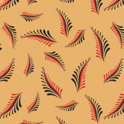 Ткань для пэчворка PEPPY Мезенские Узоры 135 г/м? 100% хлопок цв.МУ-09 бежевый уп.50х50 см