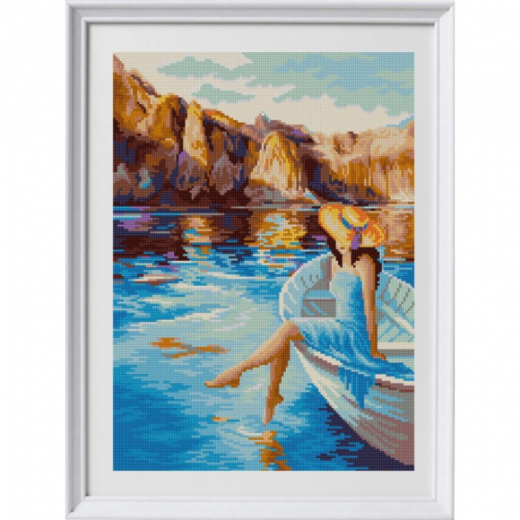 Рисунок на ткани КОНЁК арт. 1372 Горное озеро 29х39 см