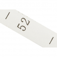 Размерники полиэстер 52 белый 10х25 мм ТВ в рул. 300 шт Размерники полиэстер 52 белый 10х25 мм ТВ в рул. 300 шт