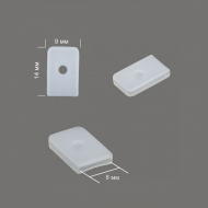 Наконечники для регилина TBY 7223-3034 шир.8мм цв.белый уп.20шт