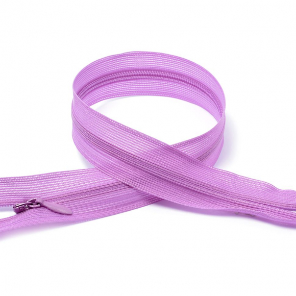 Молния MaxZipper пласт. потайная №3 50см н/р цв.F172 св.сиреневый уп.50шт
