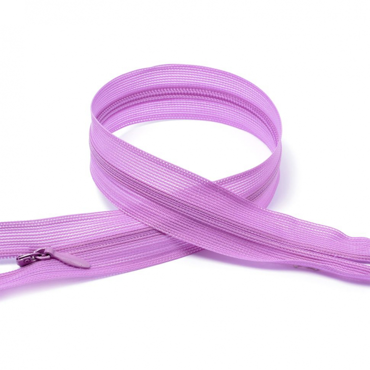 Молния MaxZipper пласт. потайная №3 50см н/р цв.F172 св.сиреневый уп.50шт