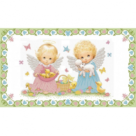 Рисунок на ткани (Бисер) КОНЁК арт. 9407 Рушник пасхальный 35х60 см