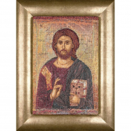 35018_Набор для вышивания "Христос Вседержитель", канва аида 18 ct
