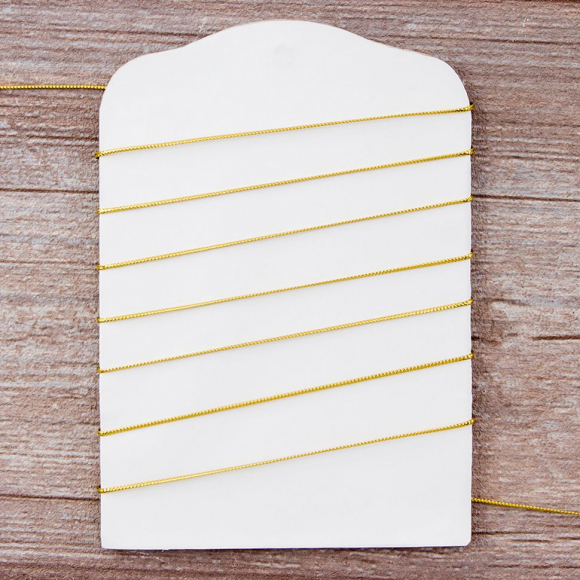 Шнур металлизированный, 1 мм, цвет золотистый Шнур металлизированный, 1 мм, цвет золотистый