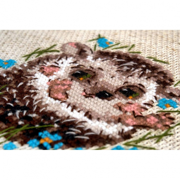 Набор для вышивания РИОЛИС арт.1753 Маленький ежик 15х20 см