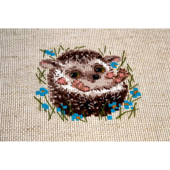 Набор для вышивания РИОЛИС арт.1753 Маленький ежик 15х20 см