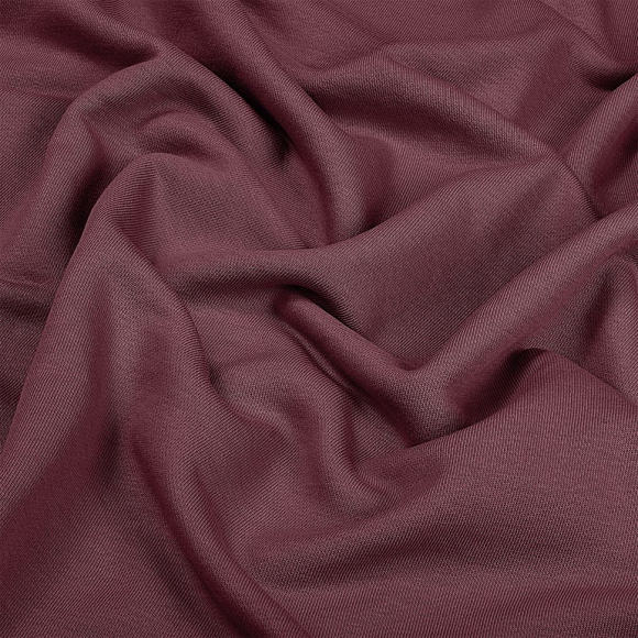 Ткань трикотаж Футер 3х нитка петля хлопок 310г пенье 180см слива уп.6м