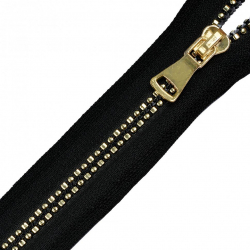 Молния MaxZipper трактор №5 1 замок ТТ3, 75см, цв.черн/золото уп.10шт