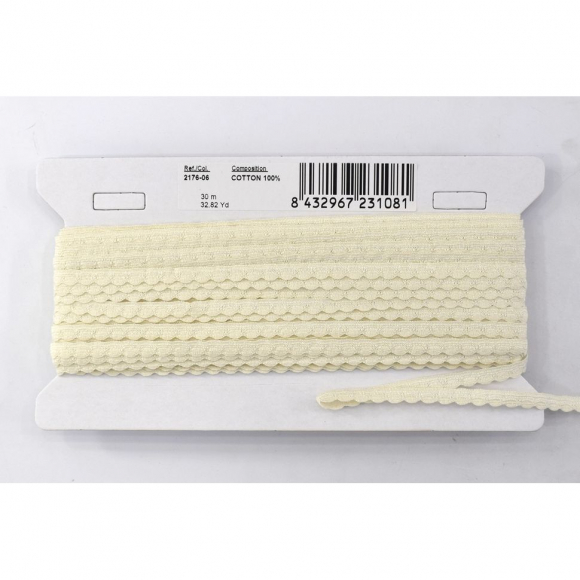 173867_Кант-тесьма, 8 мм, цвет шампань