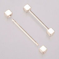 66315_Стержень с резьбой для браслета с 2-двумя кубиками