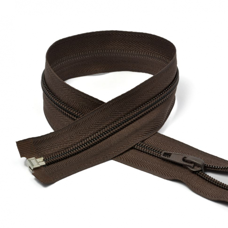 Молния MaxZipper пласт. спираль №5-N 85см цв.F303 коричневый уп.50шт