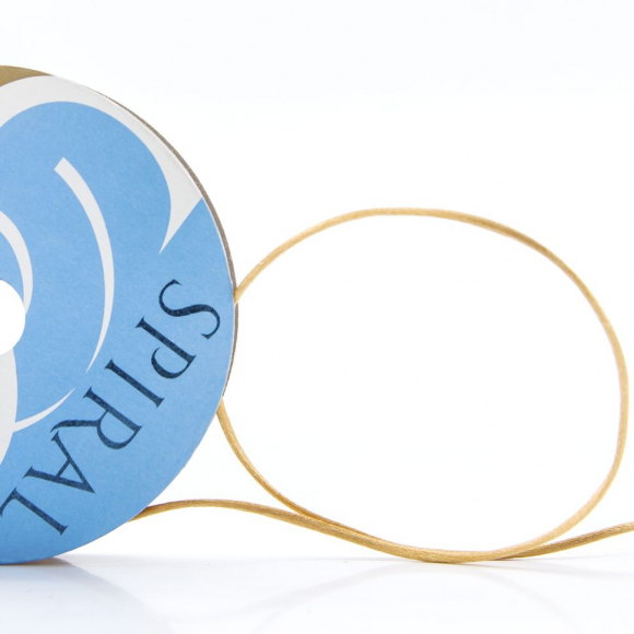 32022_Шнур атласный мини-рулон, 1,5 мм, 4,5 м, цвет 54, золотой