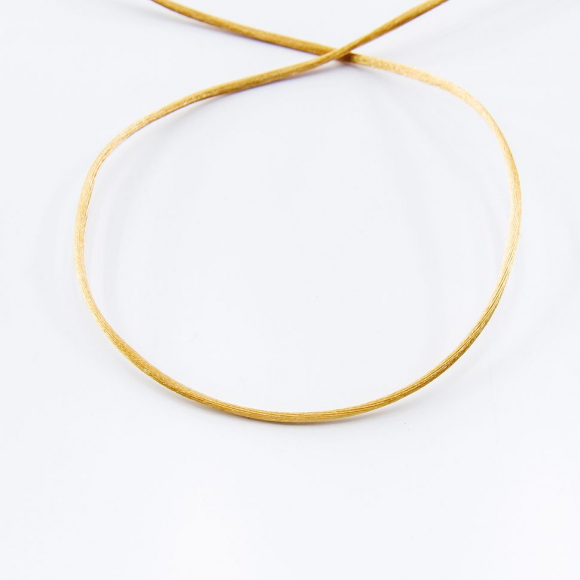 32022_Шнур атласный мини-рулон, 1,5 мм, 4,5 м, цвет 54, золотой