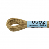 Нитки для вышивания Gamma мулине (3173-6115) 100% хлопок 24 x 8 м цв.0092 горчичный