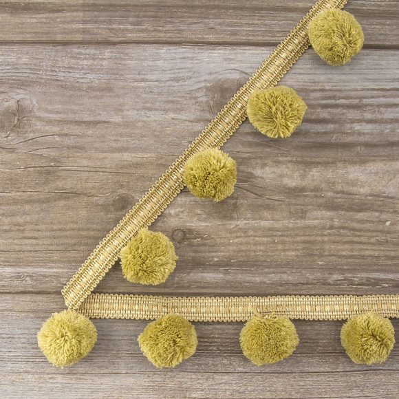 Тесьма с помпонами PASSAN цвет песочный Тесьма с помпонами PASSAN цвет песочный