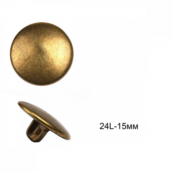 Пуговицы пластиковые C-NE70 цв.бронза 24L-15мм на ножке 36шт