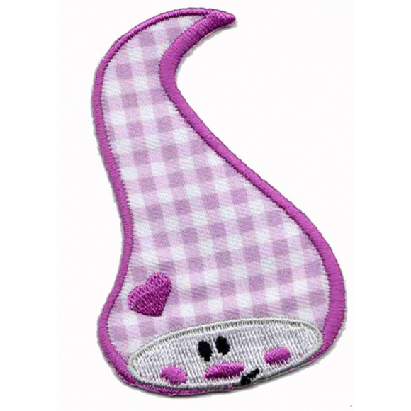 Термоаппликация HKM "Wichtel rosa mit Karo"