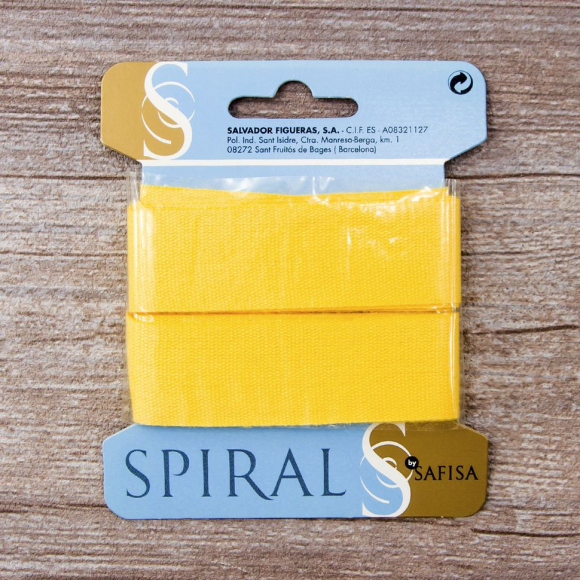 32172_Тесьма киперная хлопковая на блистере SAFISA, 25 мм, 2 м , цвет 32, желтый