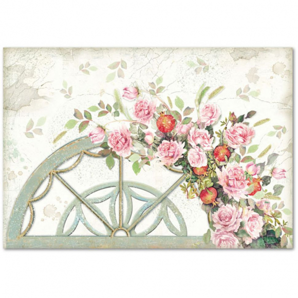 103782_Бумага рисовая "Арка с розами"