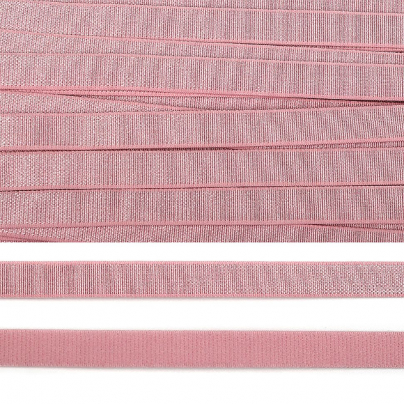 Резинка TBY бельевая (для бретелей) 10мм арт.RBB05137 цв.F137 розовый уп.25м