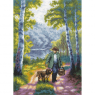 Набор для вышивания PANNA арт. PS-1245 Воскресная прогулка 21,5х31 см